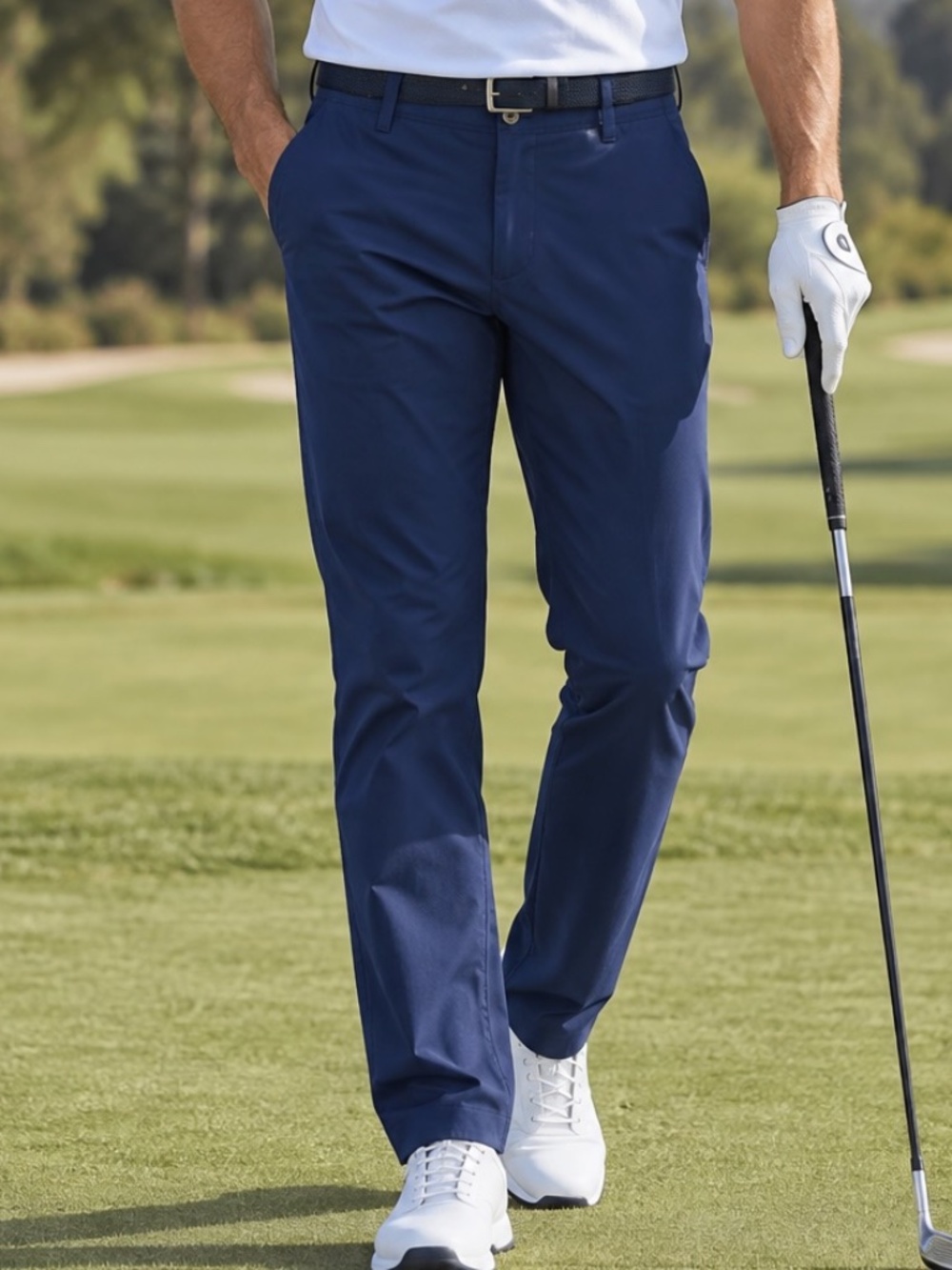 Under Armour Casual Pants Mens Size 38/34 Blue Hiking Golfing Business